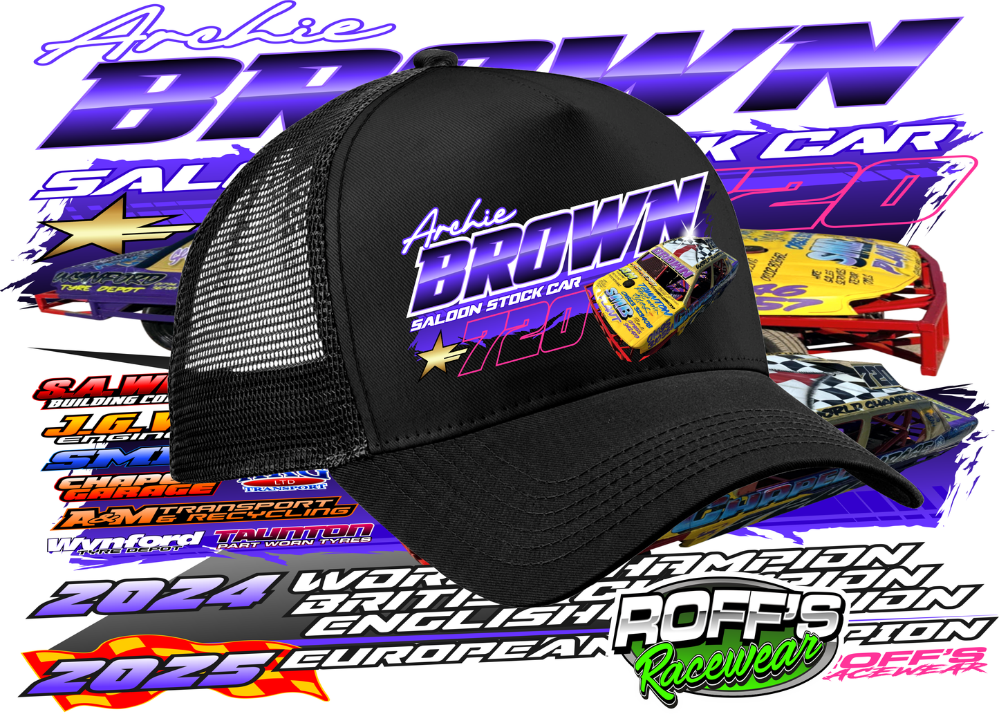 #720 Archie Brown Cap (Print)