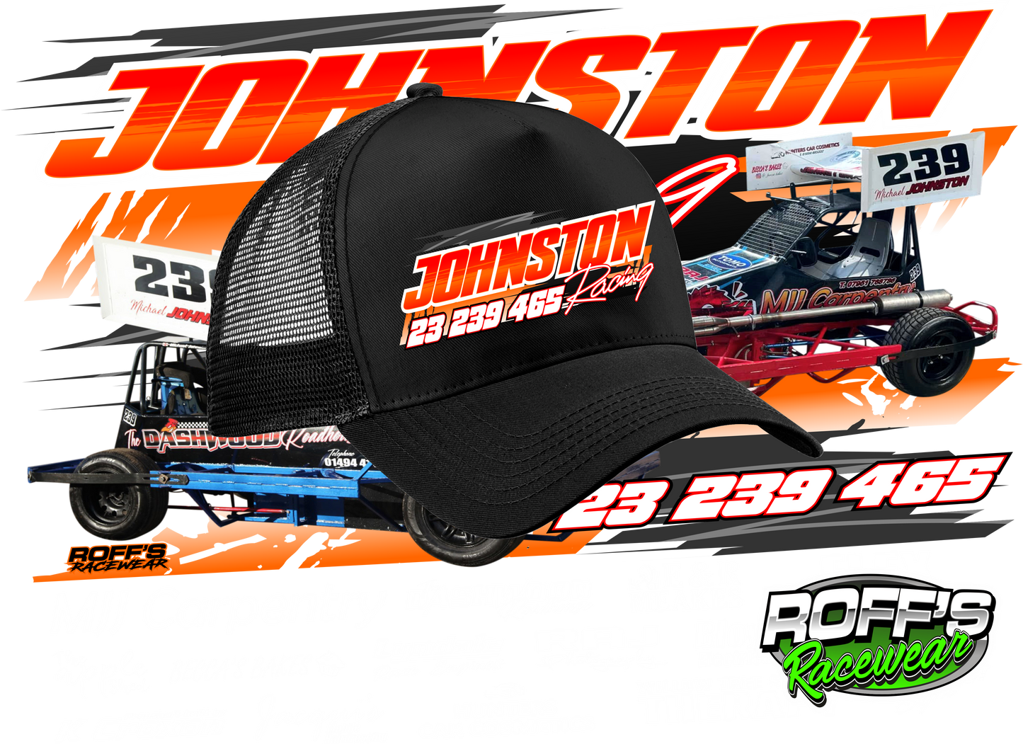 #23 / 239 / 465 Johnston Racing Cap