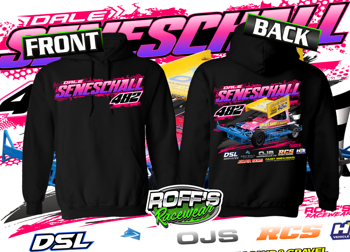 #482 Dale Seneschall Adult Hoodies