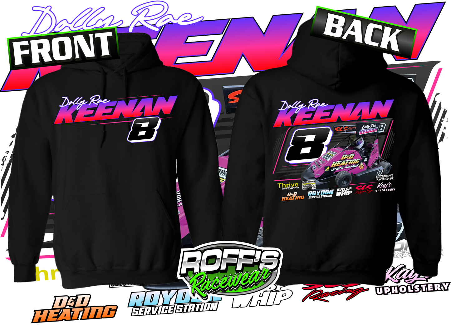 #8 Dolly Rae Keenan Kids Hoodies