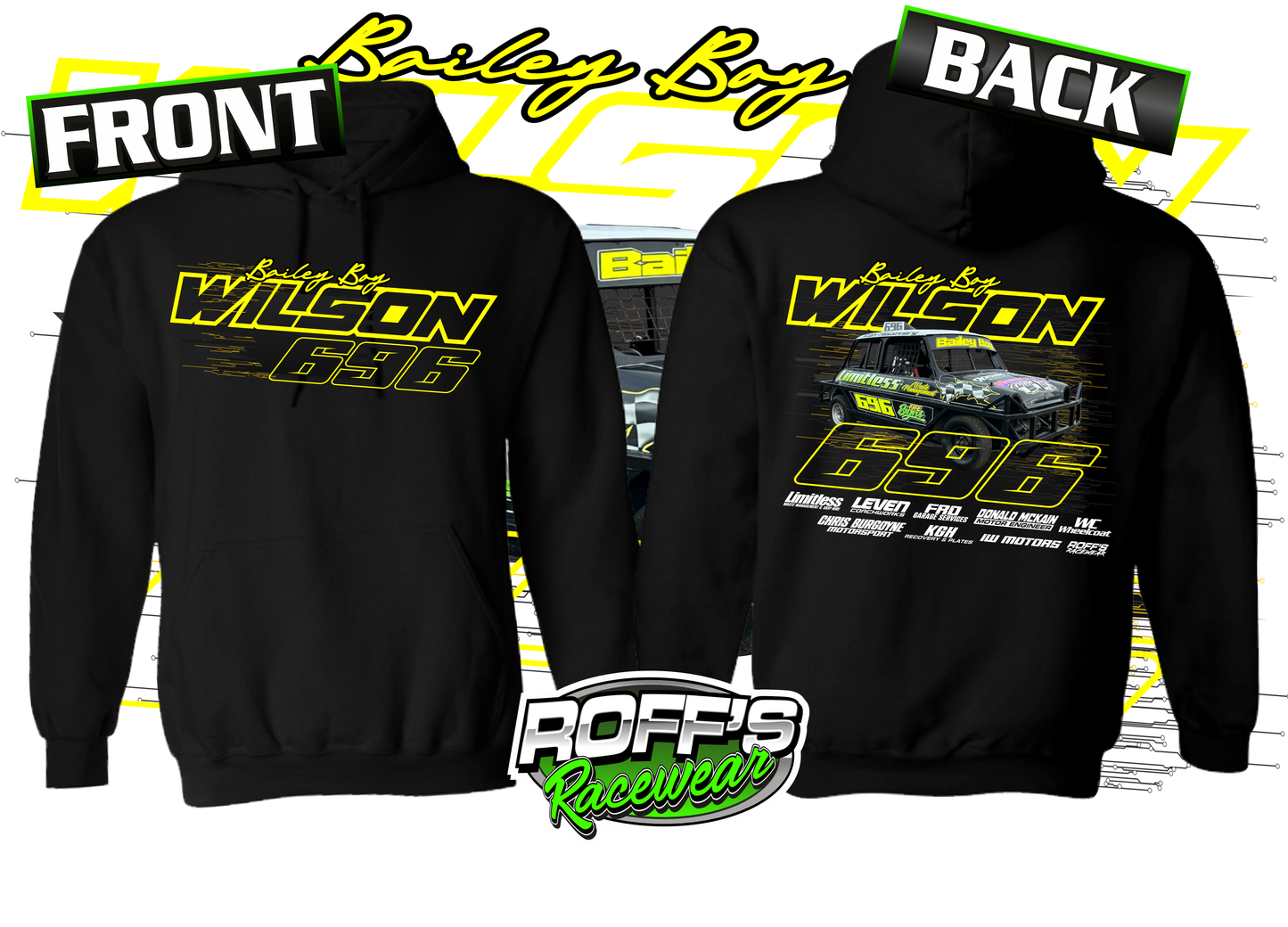 #696 Bailey Boy Wilson Adult Hoodie