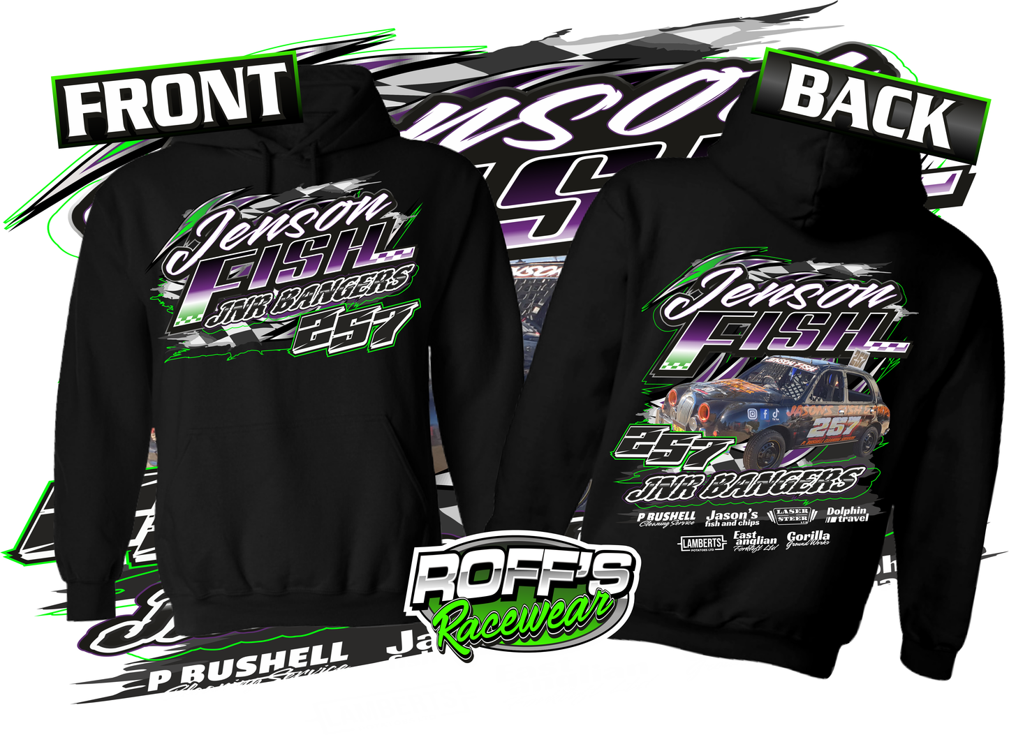 #257 Jenson Fish Kids Hoodies