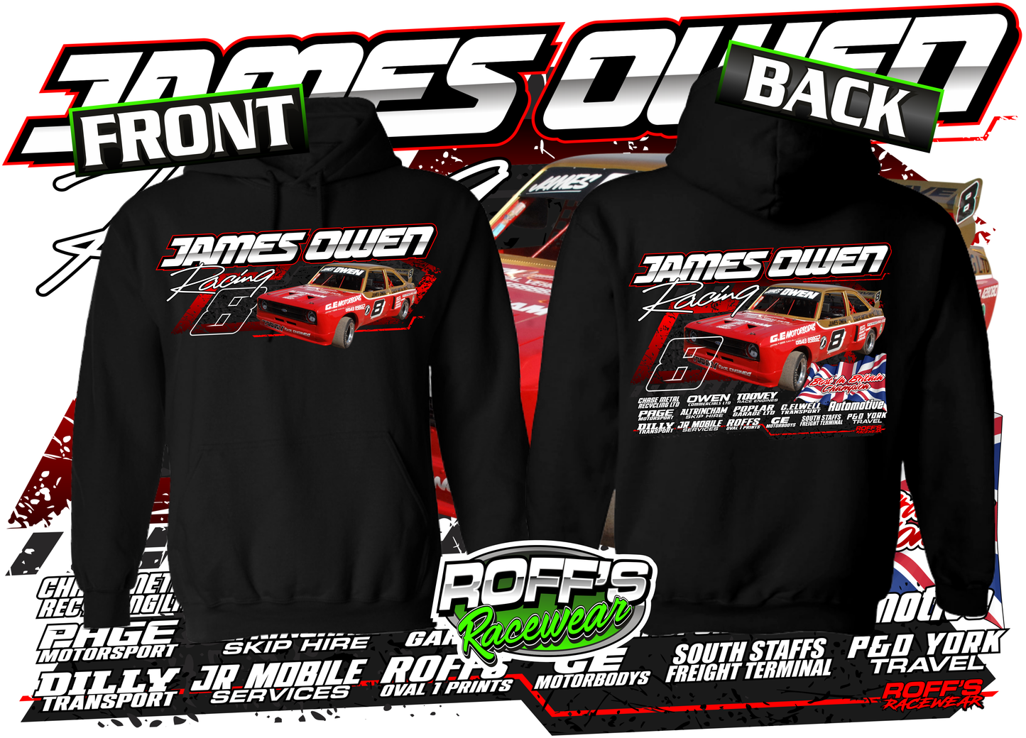 #8 James Owen Adult Hoodies