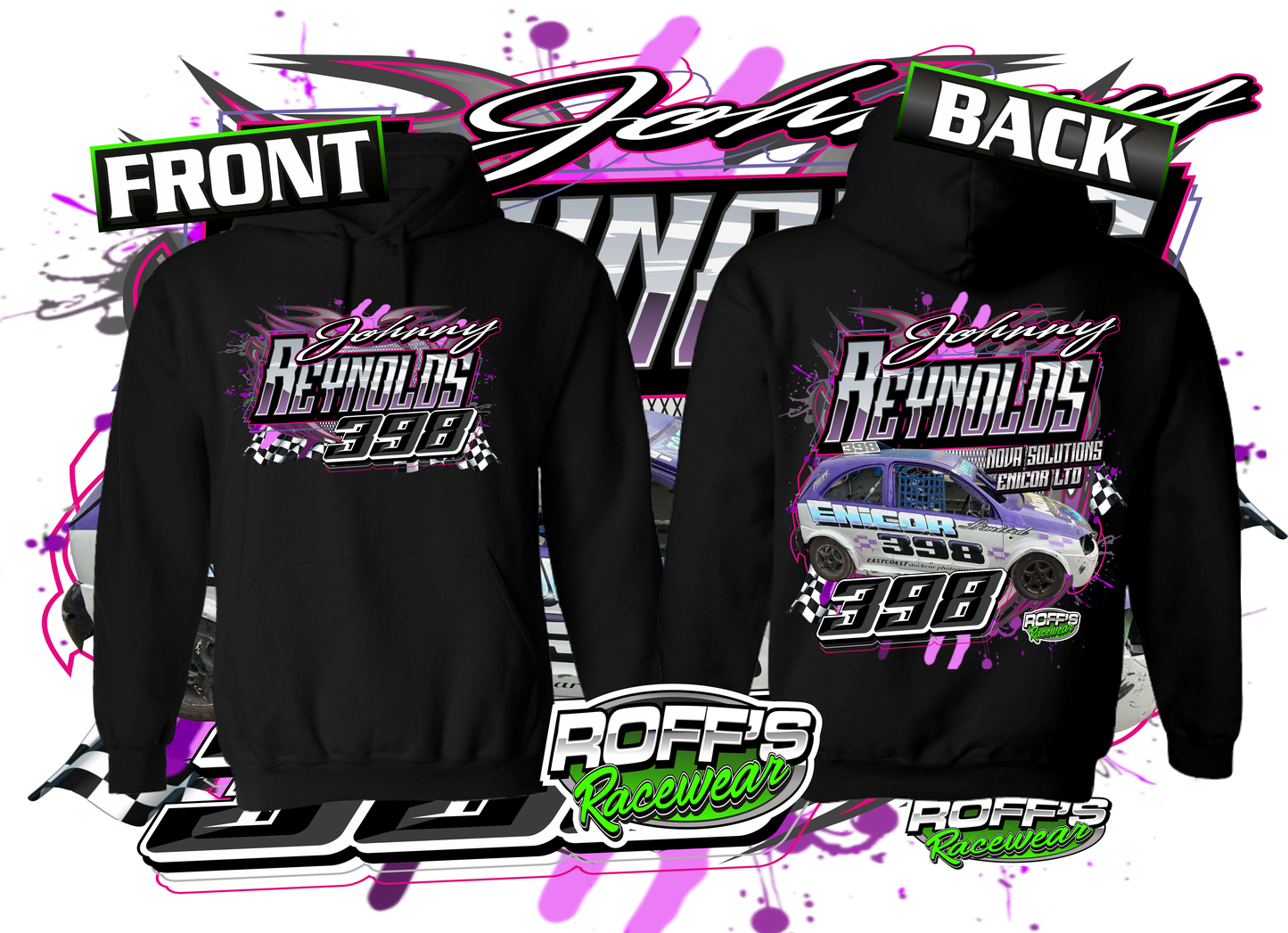 #398 Johnny Reynolds Kid Hoodies