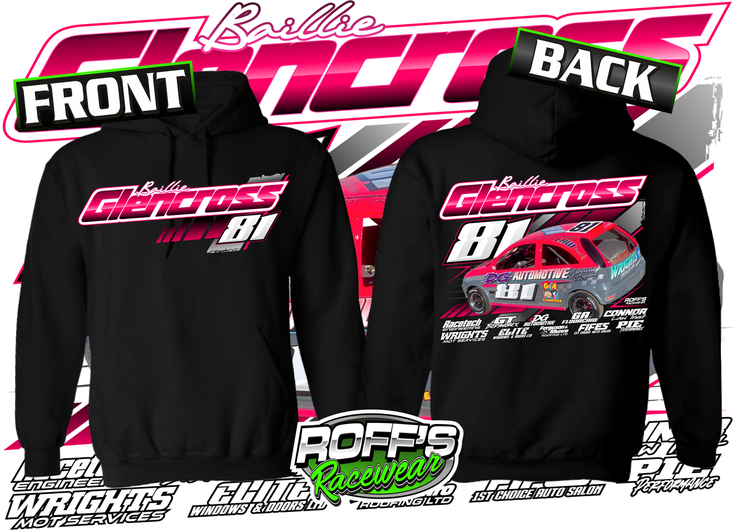 #81 Baillie Glencross Kids Hoodie