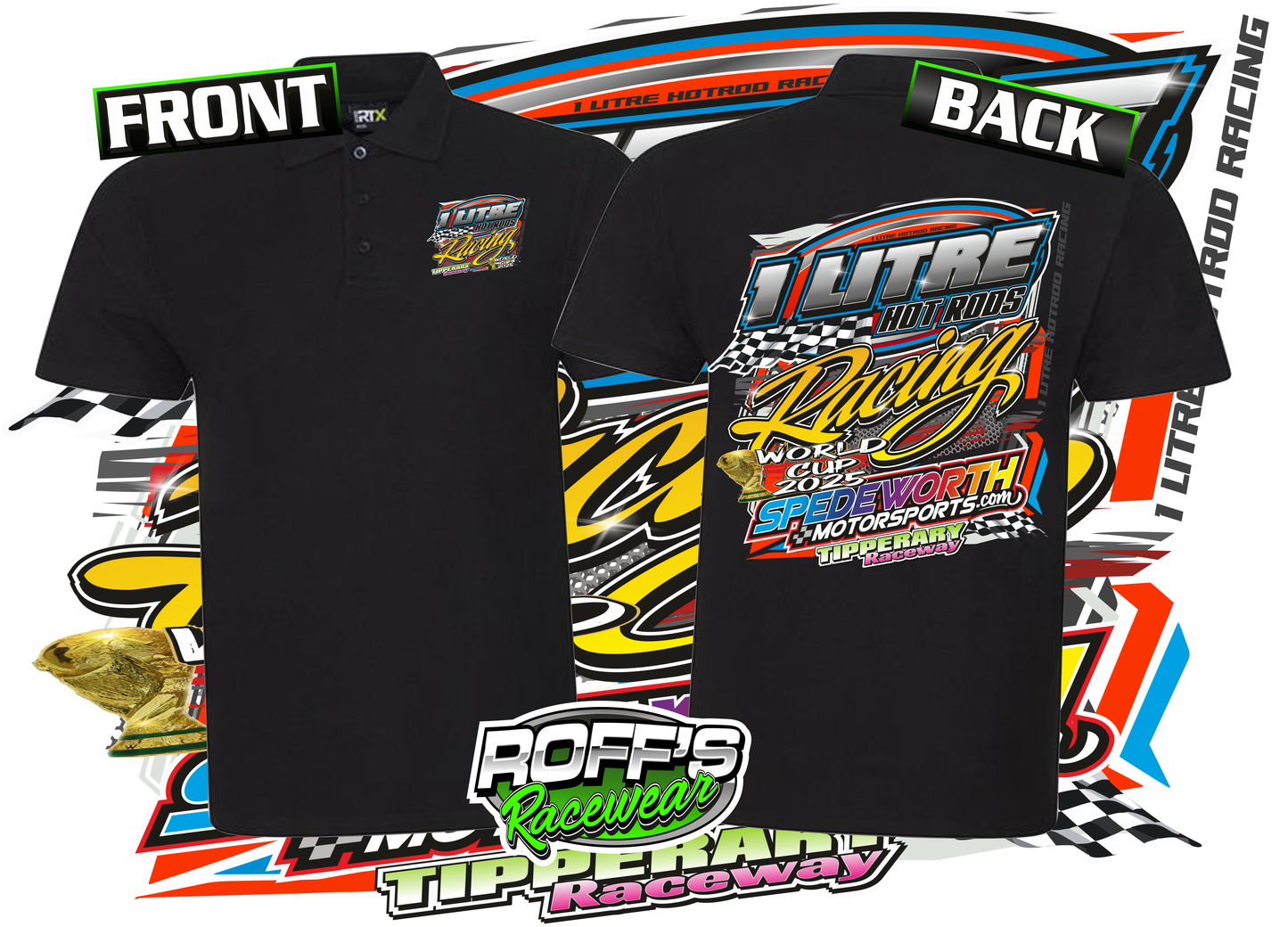 1 Litre Hot Rods Kid Polos