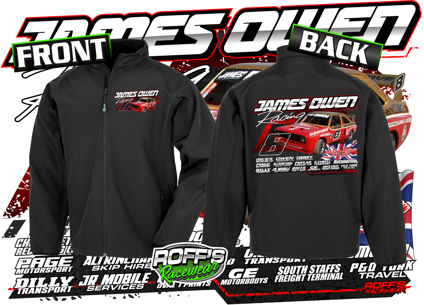 #8 James Owen Adult Softshell Jacket