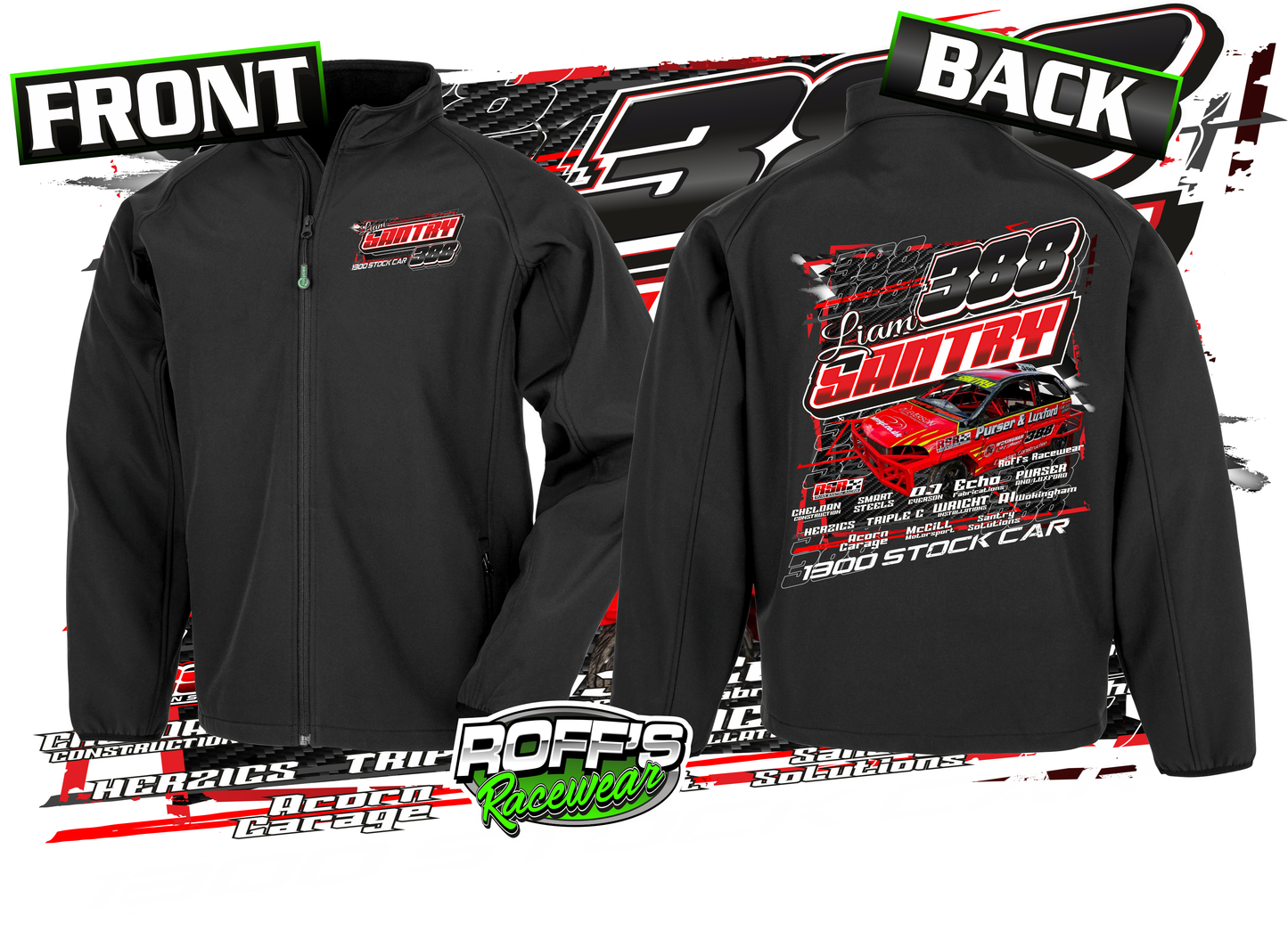 #388 Liam Santry Adult Softshell Jacket
