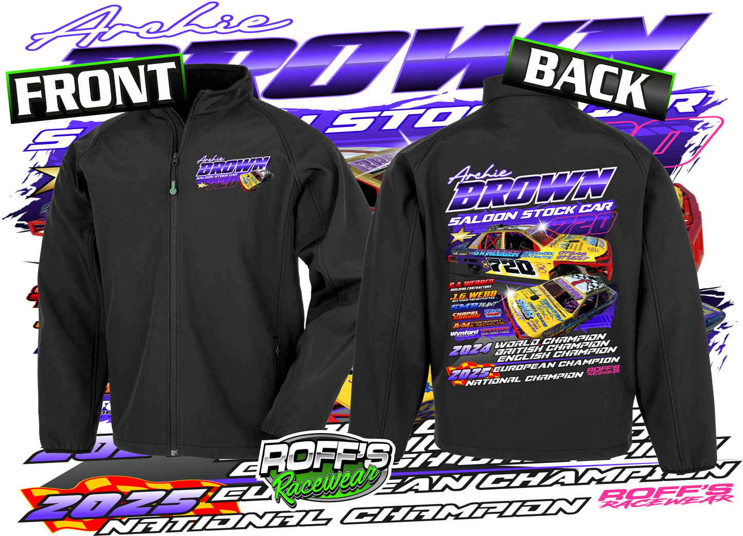 #720 Archie Brown Adult Softshell (Print)