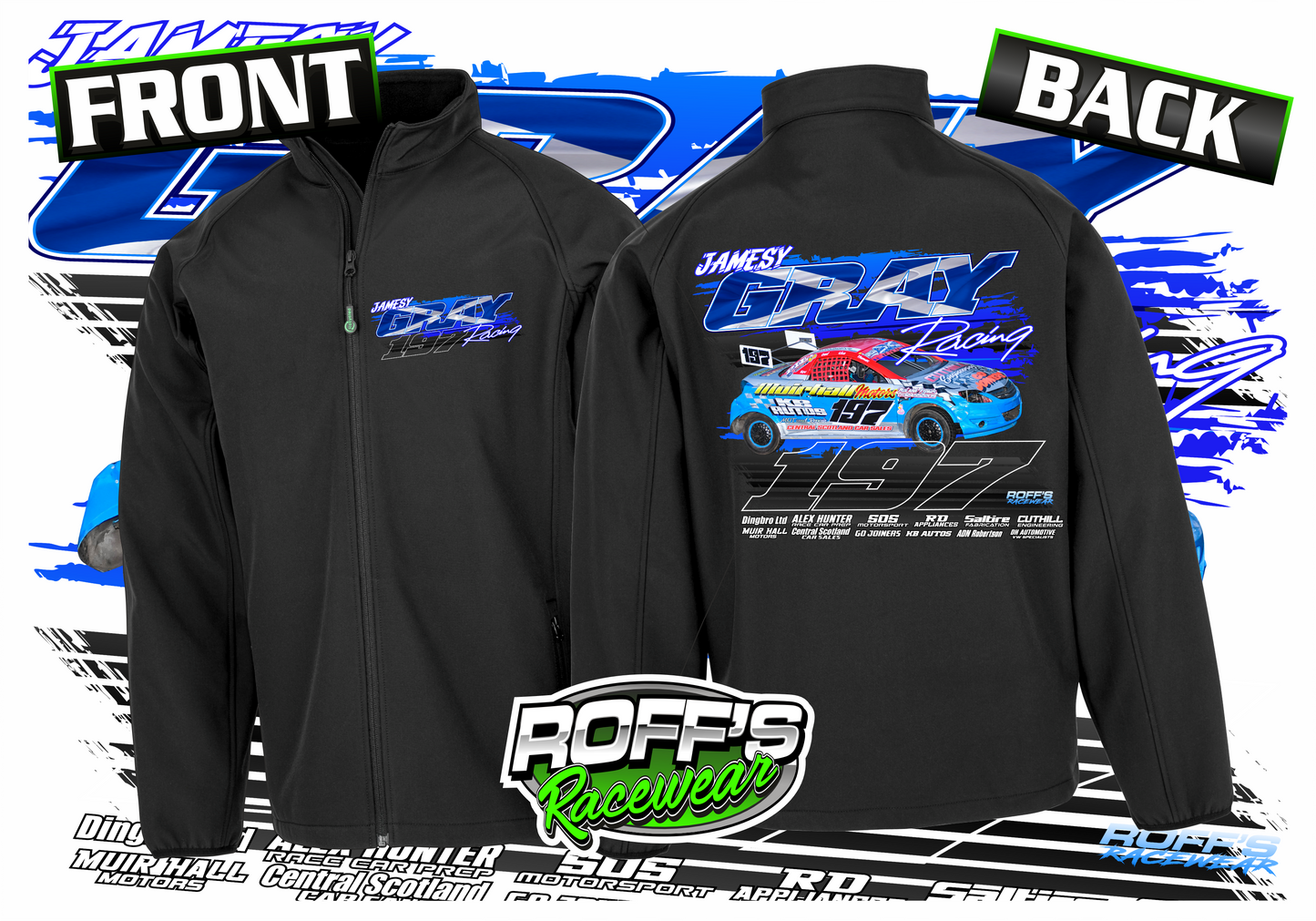 #197 Jamesy Gray Adult Softshell Jacket
