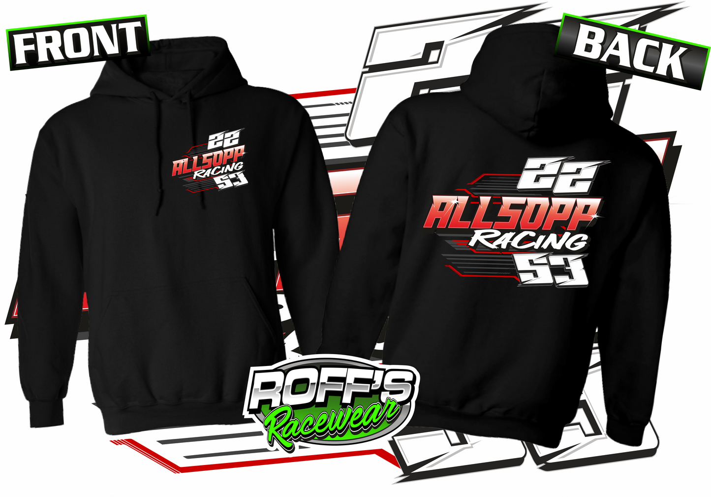 #22 Allsopp Racing Kids Hoodies