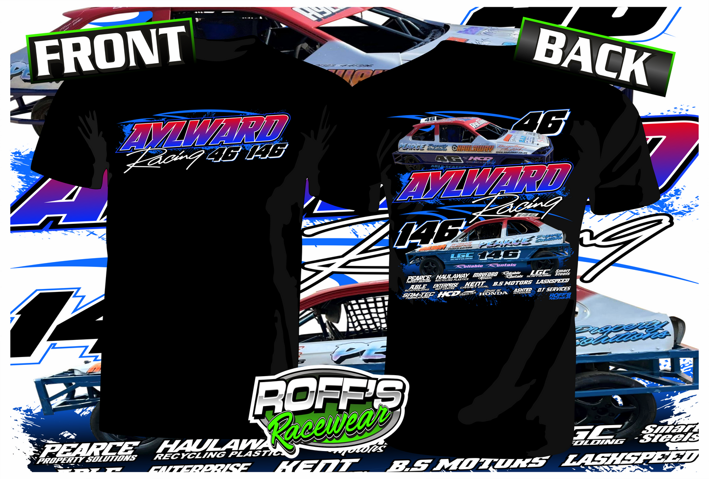 #46 / 146 Aylward Racing Adult T-Shirts