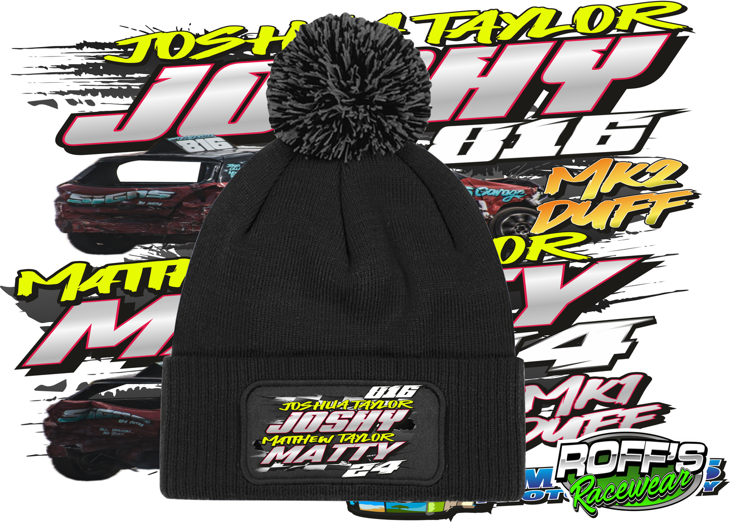 #24 / 816 Team Taylor Bobble Hats