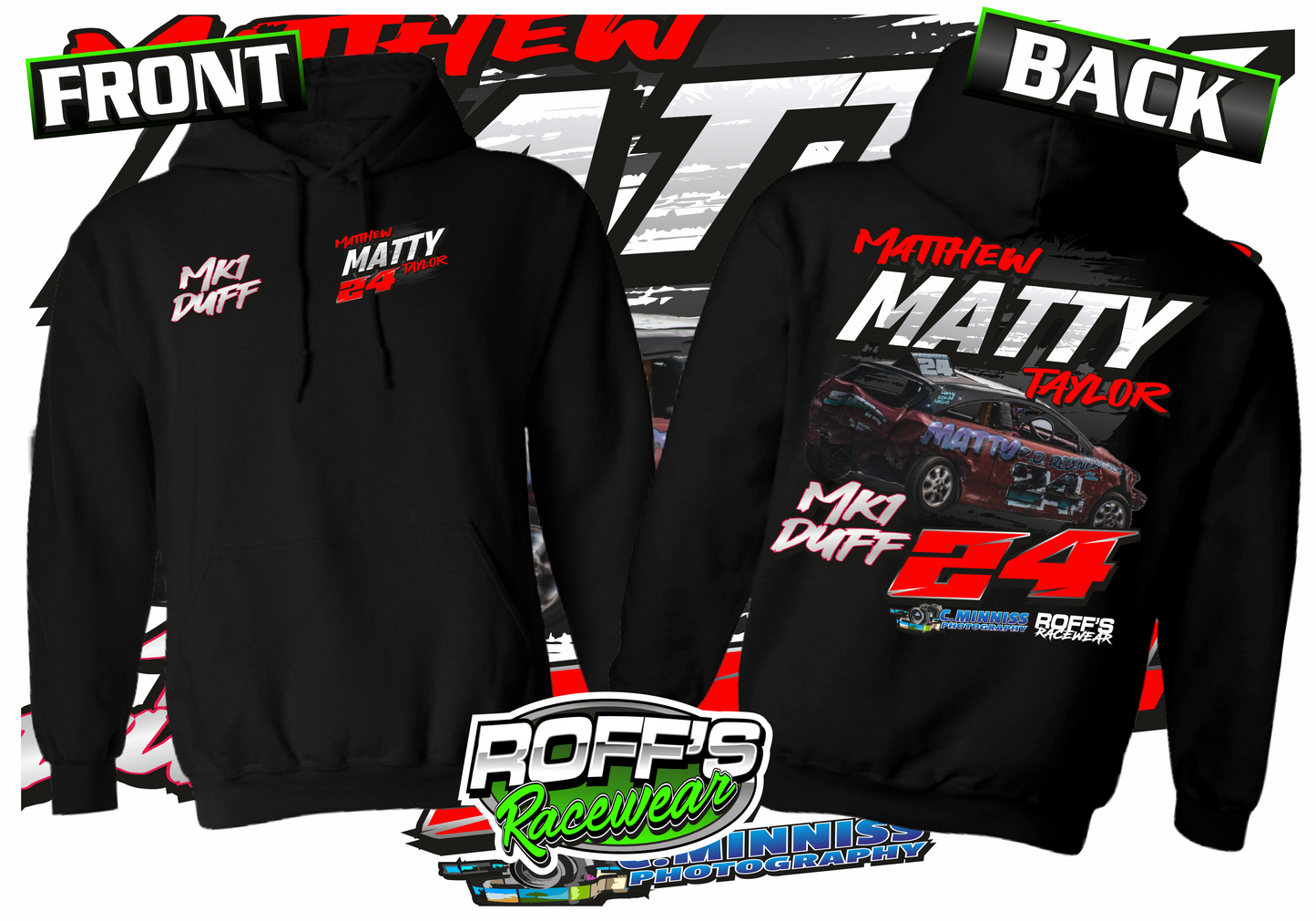 #24 Matthew Taylor Kids Hoodies