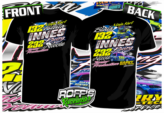 #132 / 232 Blair & Nicole Innes Racing Adult T-Shirt