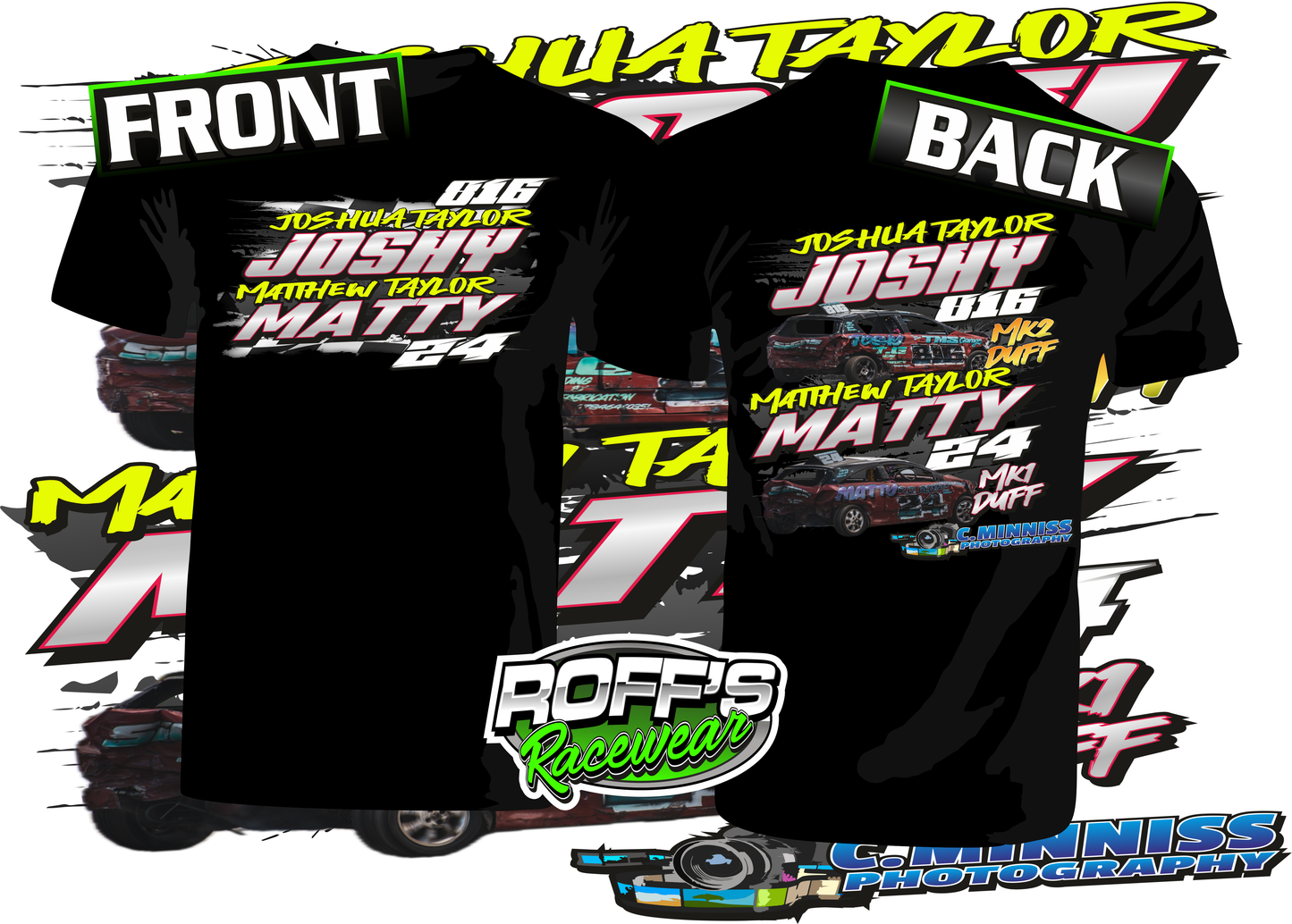 #24 / 816 Team Taylor Racing Kids T-Shirts